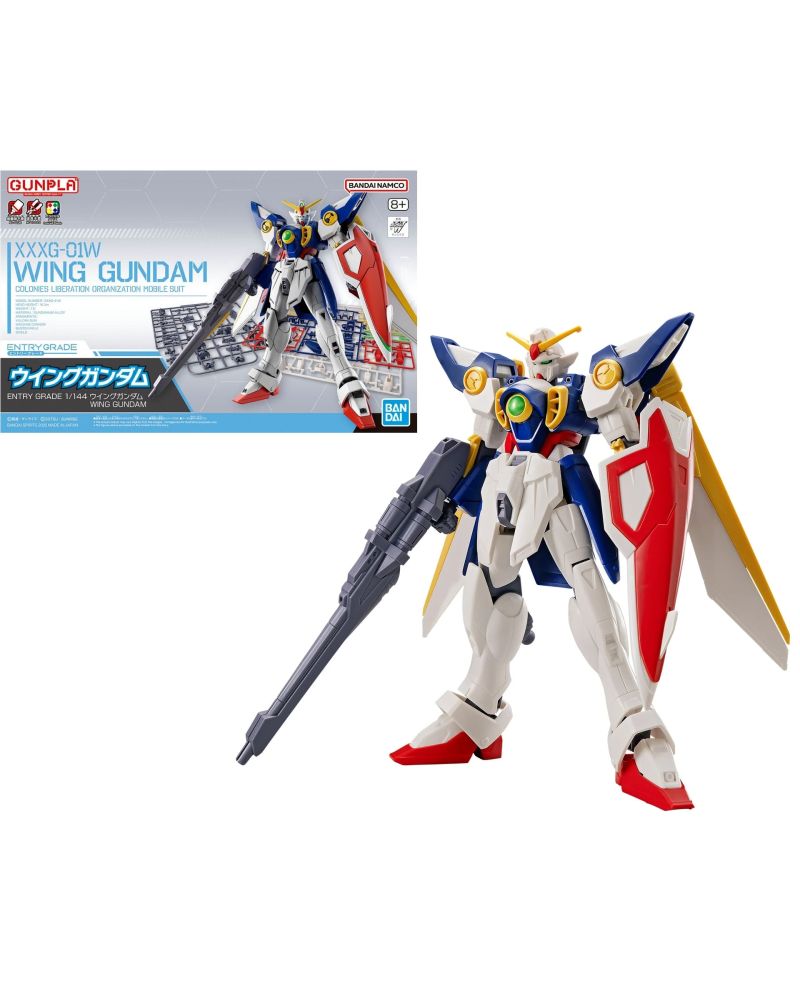 GUNDAM - Entry Grade 1/144 Wing Gundam - Model Kit - vue principale