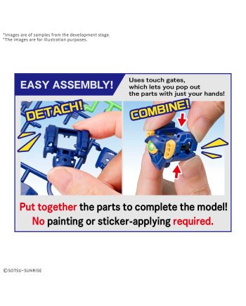 GUNDAM - Entry Grade 1/144 Wing Gundam - Model Kit - vue de profil