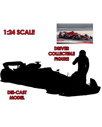 FORMULA 1 - F1 Ferrari Sf-24 avec Leclerc - Model réduit 1/24 - vue principale