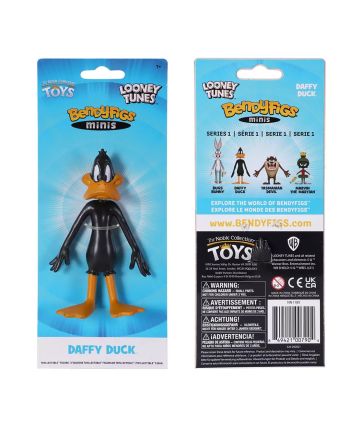 LOONEY TUNES - Daffy - Figurine Mini Bendyfigs 11cm - vue de face