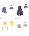30MS - Option Hair Style Parts Vol.8 All 4 Types - Model Kit - vue de face
