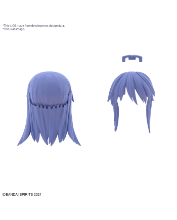 30MS - Option Hair Style Parts Vol.8 All 4 Types - Model Kit - vue de profil