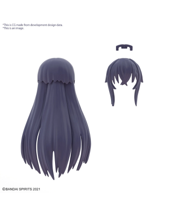 30MS - Option Hair Style Parts Vol.8 All 4 Types - Model Kit - vue de dos
