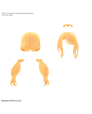 30MS - Option Hair Style Parts Vol.8 All 4 Types - Model Kit - vue de detail
