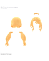 30MS - Option Hair Style Parts Vol.8 All 4 Types - Model Kit - vue de detail