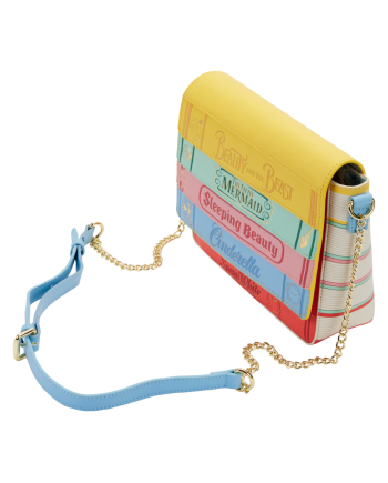 Sac bandoulière Loungefly Disney Princess Books détail du motif
