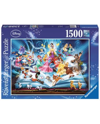 DISNEY - Puzzle 1500P - Le Livre Magique des contes Disney - vue de face
