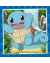 POKEMON - Salamèche, Bulbizarre et Carapuce - 3 Puzzle 49P - vue de dos