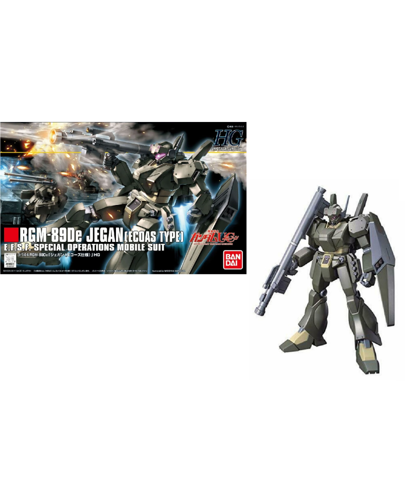 GUNDAM - HGUC 1/144 RGM-89DE Jegan Ecoas Type - Model Kit - vue principale