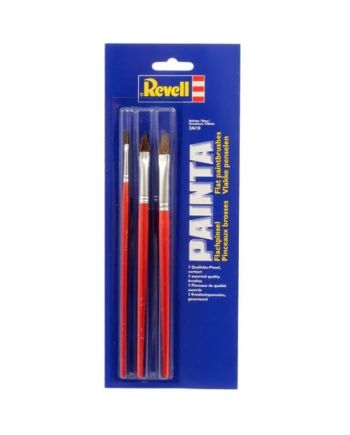 REVELL - Painta Ensemble de pinceaux plats - Taille 2, 6 &10 - vue principale