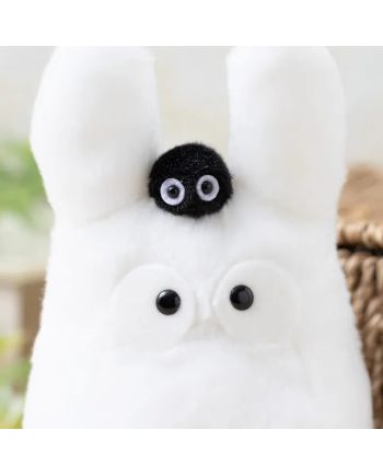 Peluche Totoro Blanc vue de profil - Studio Ghibli