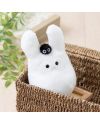 Peluche Beanbag Totoro Blanc détail texture - Mon Voisin Totoro