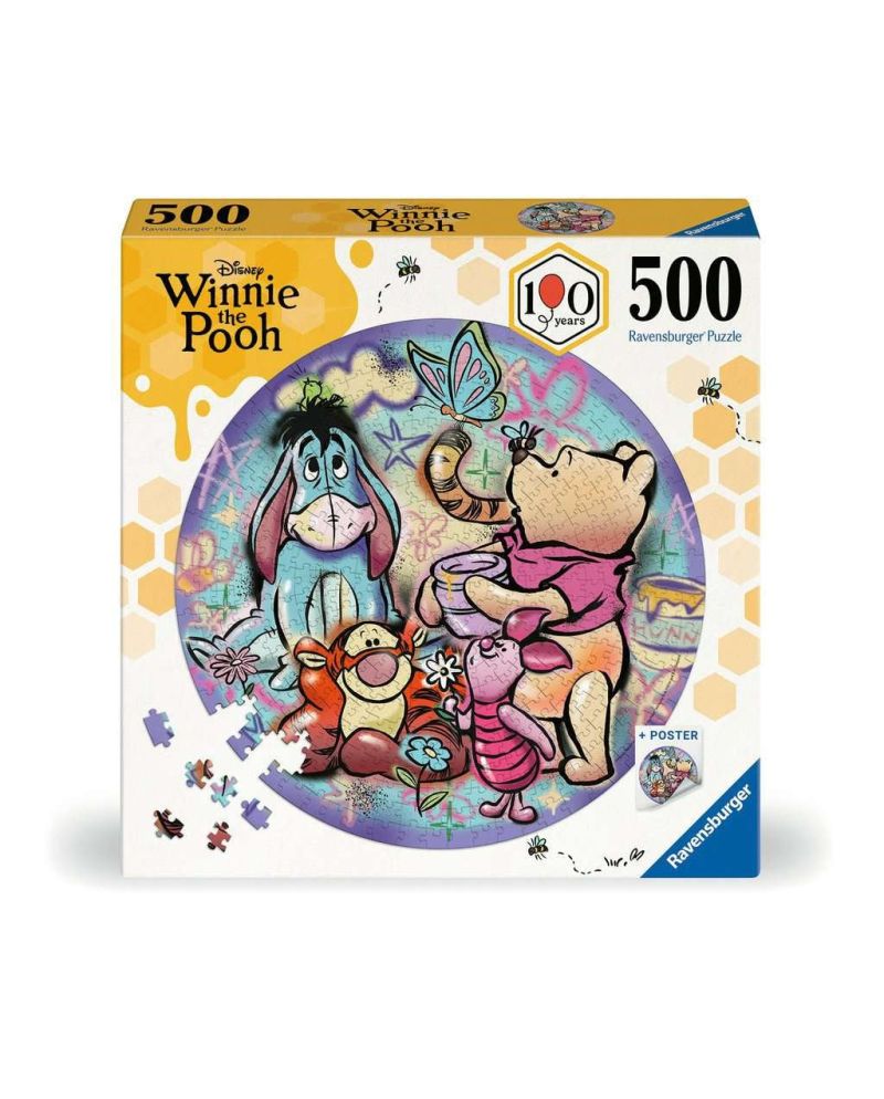 WINNIE L'OURSON - Photo parfaite - Puzzle Rond 500p - vue principale