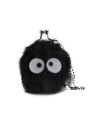 Porte-monnaie peluche Noiraude Studio Ghibli Mon Voisin Totoro vue de face