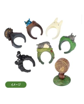 MON VOISIN TOTORO - Totoro - Assortiment 6 Anneaux - BLIND BOX - vue de dos