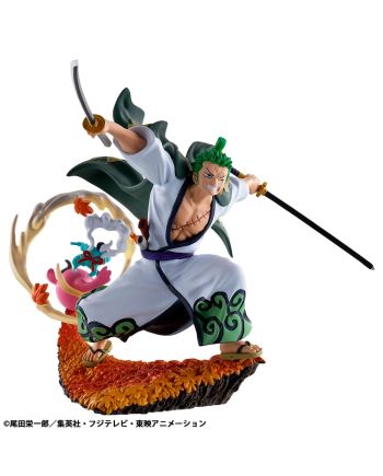 ONE PIECE - Logbox Re Birth Wano Kuni - Set 4 Statuettes Petitrama 9cm - vue de detail