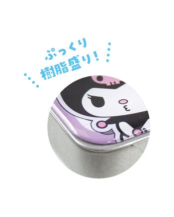 Détail de l'étui slide can case aux couleurs Hello Kitty et Sanrio