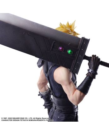 FINAL FANTASY VII Remake - Cloud - Static Arts Gallery Statuette 26cm - vue de profil