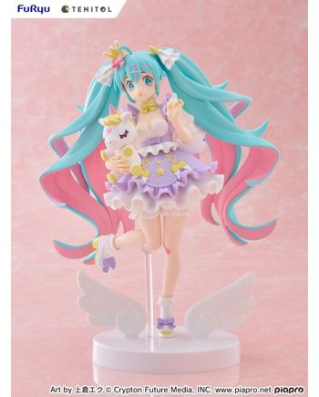 Statuette Hatsune Miku Yumekawa Lavender Tenitol 21cm packaging Furyu