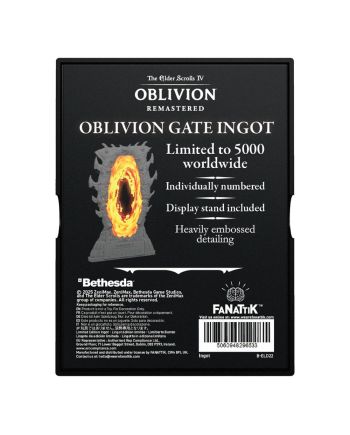 THE ELDER SCROLLS OBLIVION - Porte d'Oblivion - Lingot Edition Limitée - vue de profil