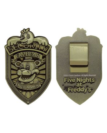 FNAF - Security Badge - Replique Edition Limitée "Antique Brass Edi." - vue principale