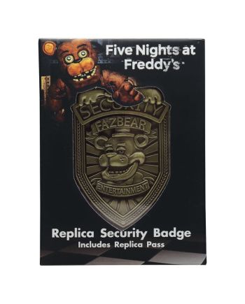 FNAF - Security Badge - Replique Edition Limitée "Antique Brass Edi." - vue de dos