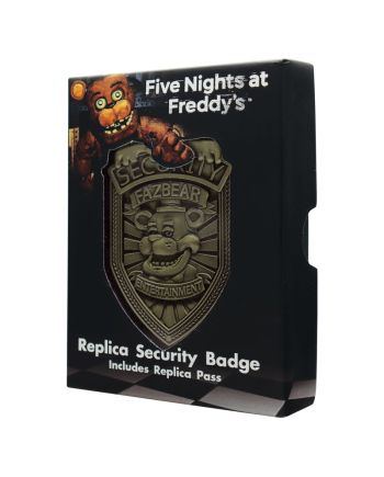 FNAF - Security Badge - Replique Edition Limitée "Antique Brass Edi." - vue de detail