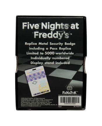 FNAF - Security Badge - Replique Edition Limitée "Antique Brass Edi." - vue du packaging