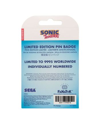 SONIC - Amy - Pin's Edition Limitée - vue de profil