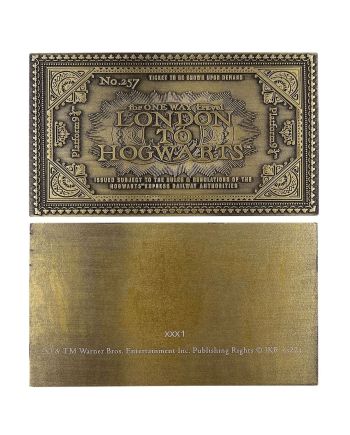 HARRY POTTER - Ticket Poudlard Express - Répique Edition Limité - vue de profil