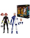Figurine Black Widow et Quicksilver Marvel Legend Series 15cm - vue face