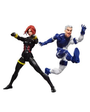 Figurine Marvel Legend Series Black Widow & Quicksilver - vue de côté