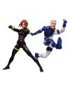 Figurine Marvel Legend Series Black Widow & Quicksilver - vue de côté