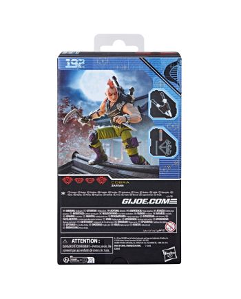 Figurine G.I. Joe Zartan Classified Series #192 échelle et détails