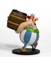 ASTERIX & OBLEIX - Obélix charge un tonneau - Statuette 25cm - vue de profil
