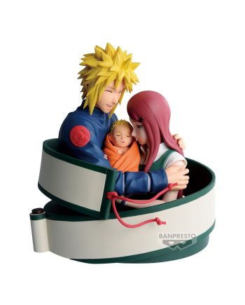 NARUTO 72 SERIES - Minato, Naruto & Kushina - Figurine 13cm - vue principale