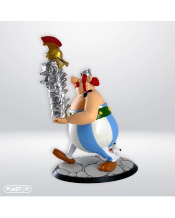 ASTERIX & OBELIX - Obélix pile de casques - figurine 22cm - vue de dos