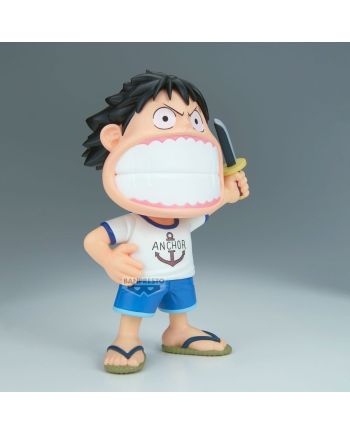 Figurine Monkey D. Luffy Big Sofvimates 15cm Banpresto - One Piece vue arrière