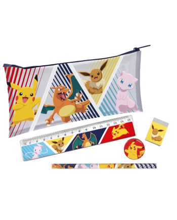 POKEMON - Set de Papeterie avec Pochette - 5pc - vue principale