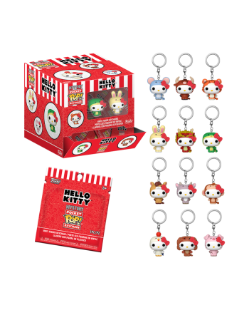 Boîte Hello Kitty Animals POP Keychain Funko avec 12 figurines mystères