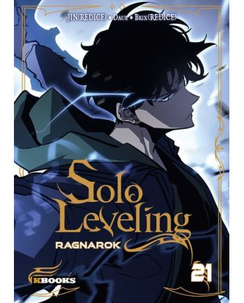 Solo Leveling Ragnarok Tome 21 - couverture du webtoon en couleurs Delcourt