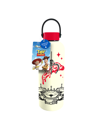 Bouteille d'eau en métal Toy Story Pizza Planet 500ml avec anse