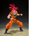 Figurine SSG Son Goku God Aura S.H. Figuarts Dragon Ball Super vue de face