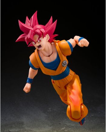 Packaging de la figurine S.H. Figuarts SSG Son Goku God Aura