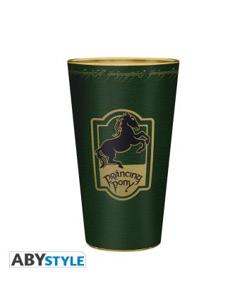 Verre XXL Seigneur des Anneaux détail du décor Poney Fringant