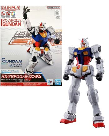 GUNDAM - Entry Grade 1/144 RX-78F00/E Gundam - Model Kit - vue principale
