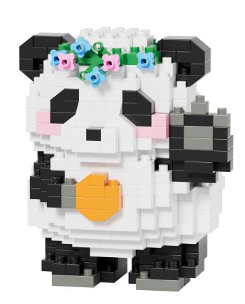 KAWAII BOX - Happy Panda - Kit de Construction (6pcs) 300 à 355pcs - vue de face