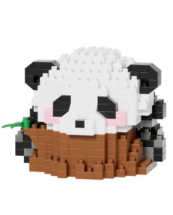 KAWAII BOX - Happy Panda - Kit de Construction (6pcs) 300 à 355pcs - vue de profil