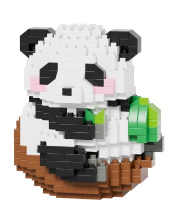 KAWAII BOX - Happy Panda - Kit de Construction (6pcs) 300 à 355pcs - vue de detail