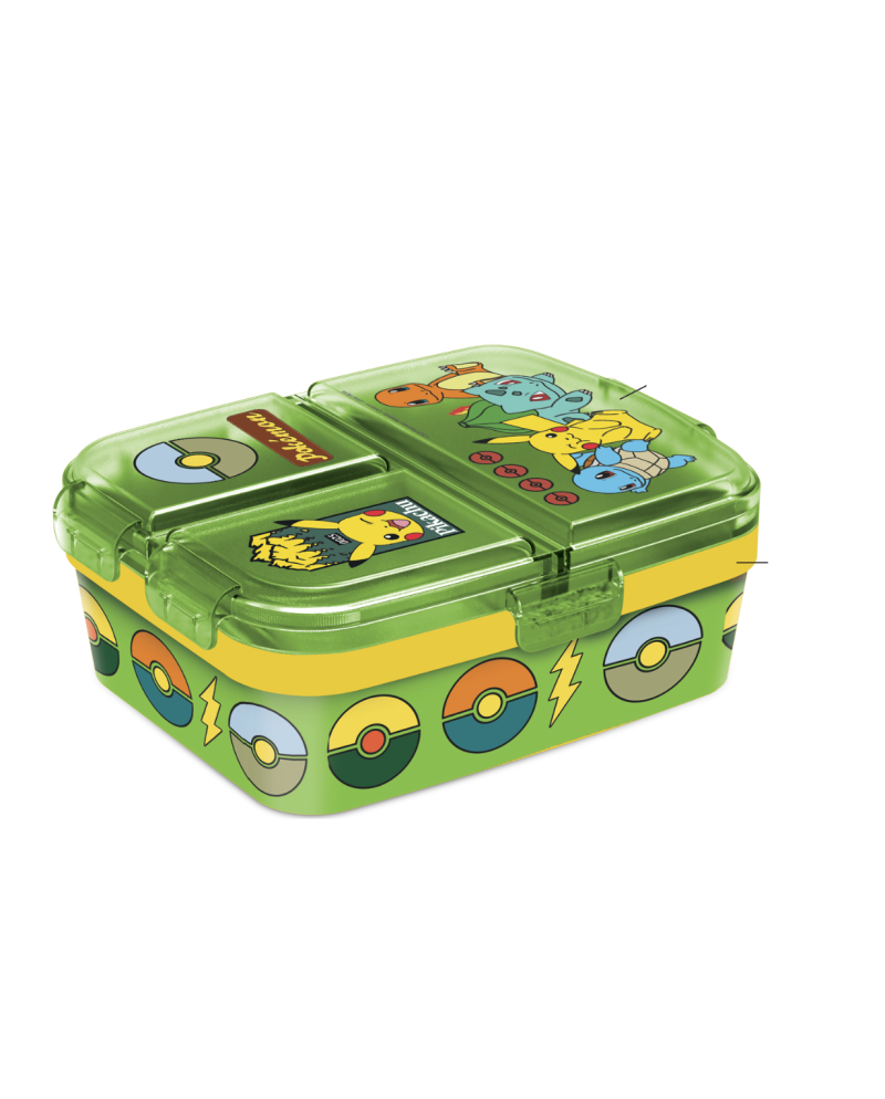 POKEMON - A wild Pikachu - Boîtes à Tartines multi compartiment - vue principale